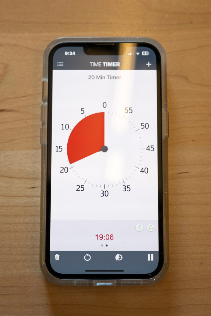 visual timer for Autism and ADHD on iPhone app